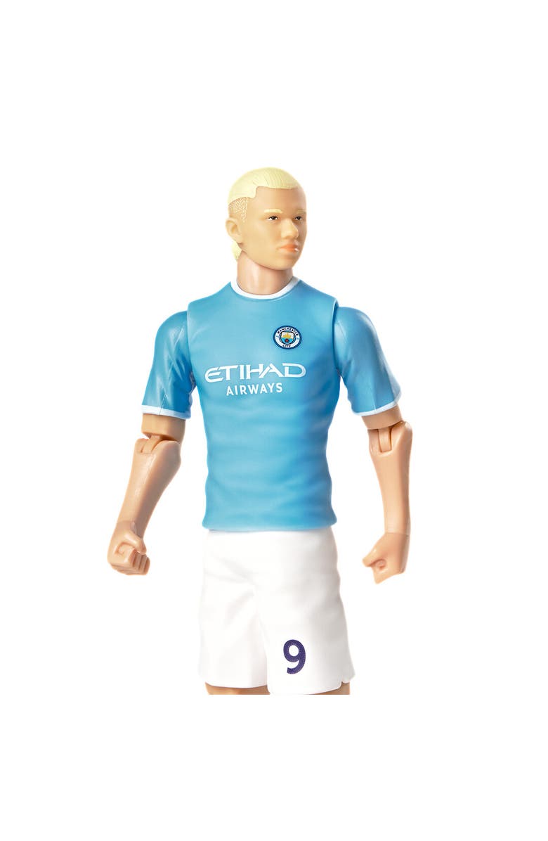 Banbo Toys SOCKERS Manchester City F.C. Erling Haaland 8" Collectible Soccer Action Figure, Alternate, color, Blue