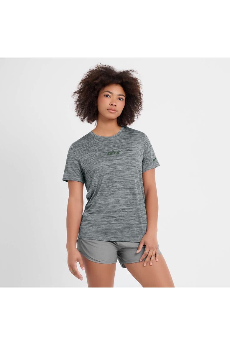 Women's Nike Gray New York Jets Sideline Velocity Performance T-Shirt, Alternate, color, Gray