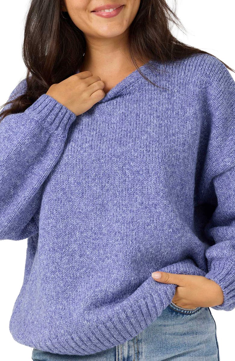 O'Neill Bayou Heather Crewneck Sweater, Alternate, color, Royal Blue