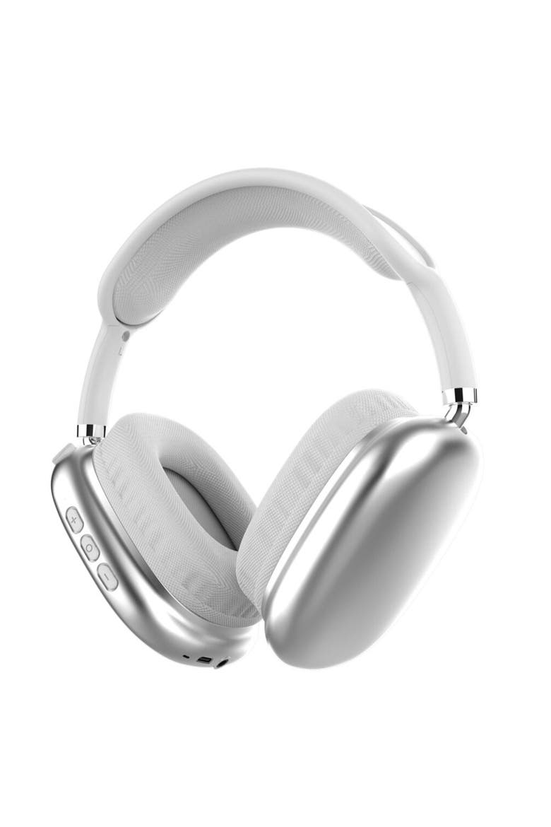 Wireless Bluetooth Headphones W/ Mic, Main, color, Silver