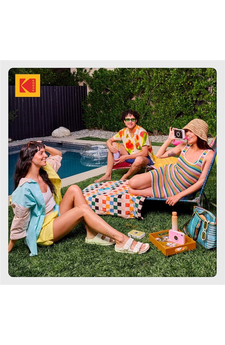 Kodak Printomatic+ Instant Camera 10MP, RGB LED, Prints Zink 2x3 Photos, Alternate, color, Black