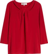 KASPER Sleeveless Twist Front Jersey Top