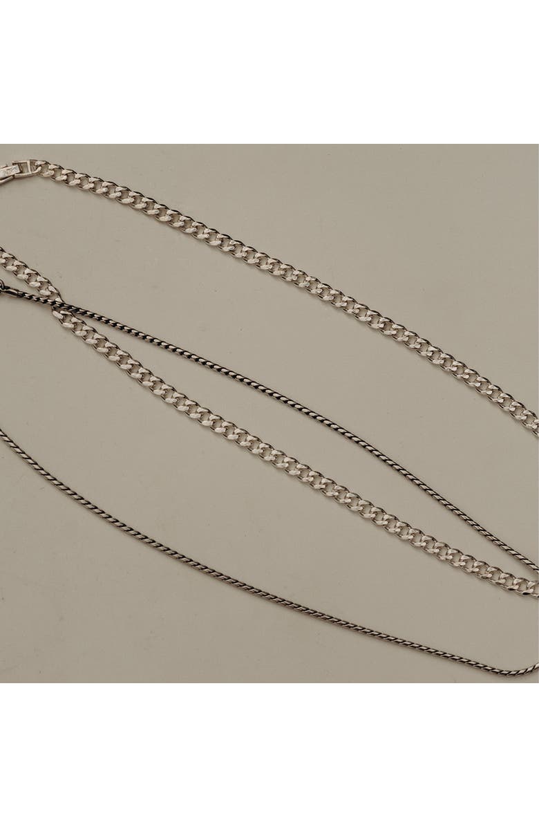 LOUPN Rope Chain Necklace, Alternate, color, Silver