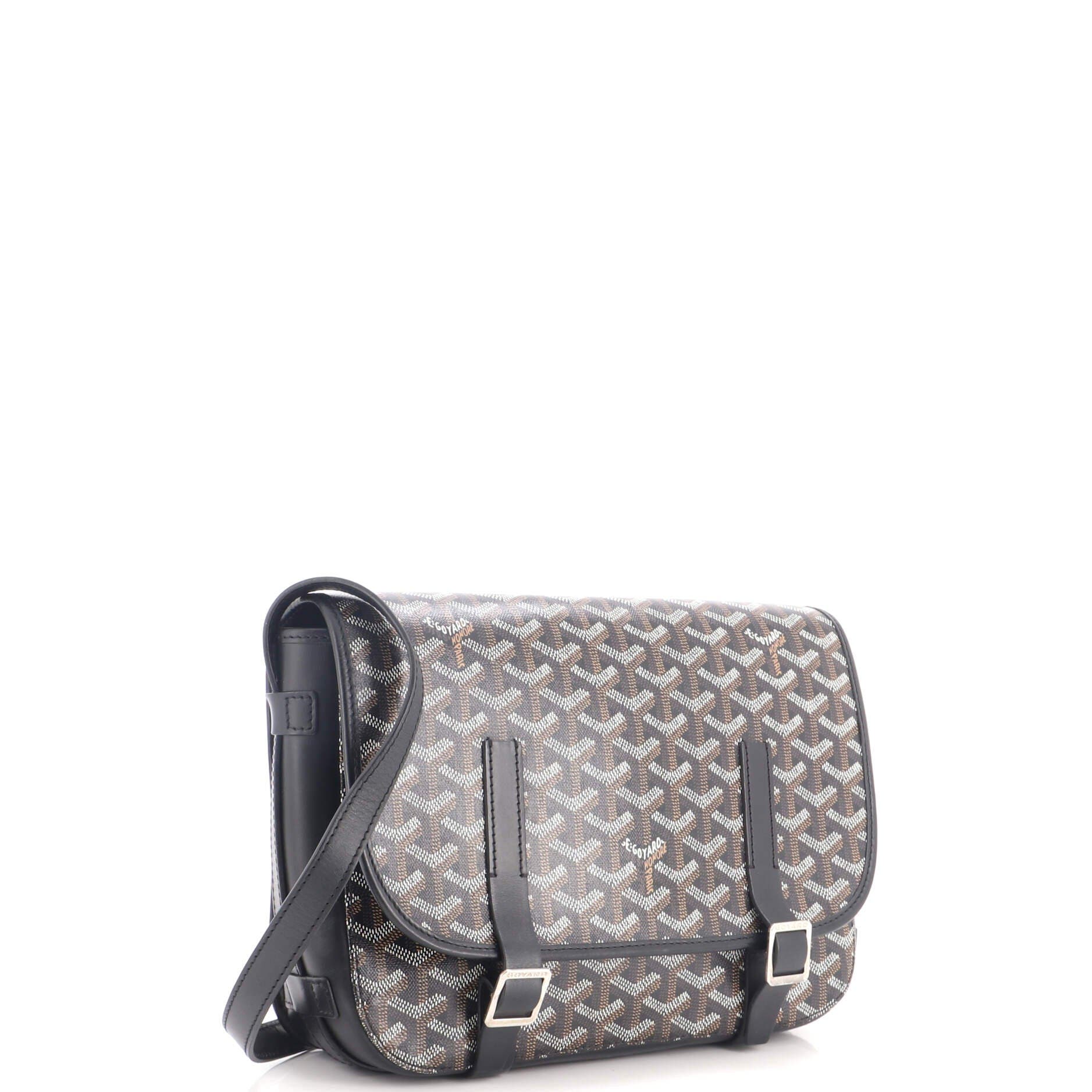 Belvedere Messenger Bag Coated Canvas MM, Alternate, color, Black