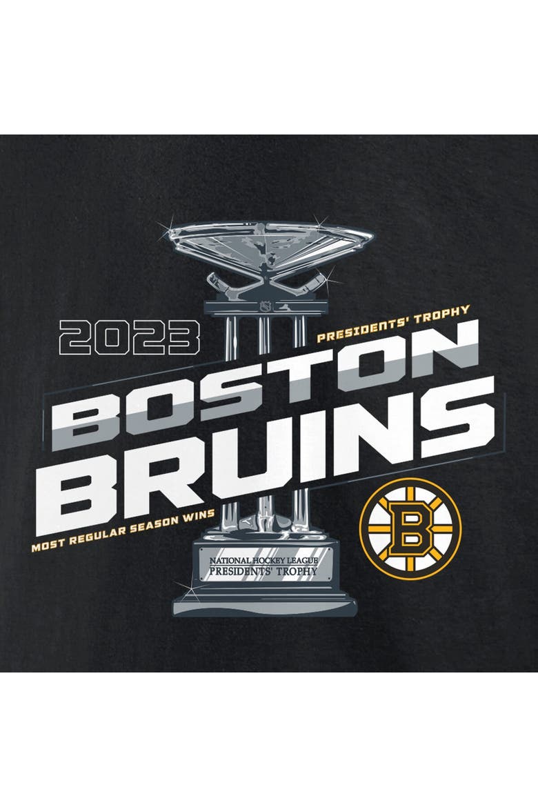 Men's Fanatics Branded  Black Boston Bruins 2023 Presidents' Trophy T-Shirt, Alternate, color, Black