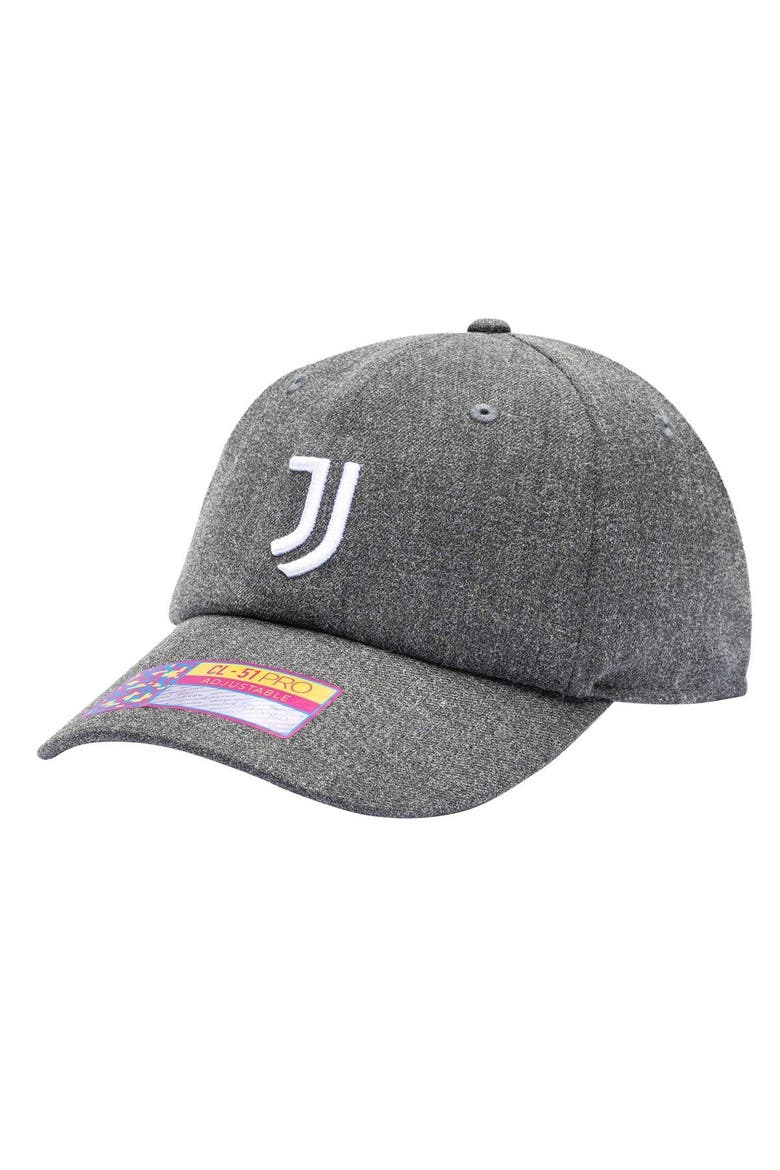 Men's Heather Black Juventus Berkeley Classic Adjustable Hat, Main, color, Heather Black