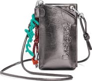 Desigual Metallic Faux Leather Crossbody Wallet