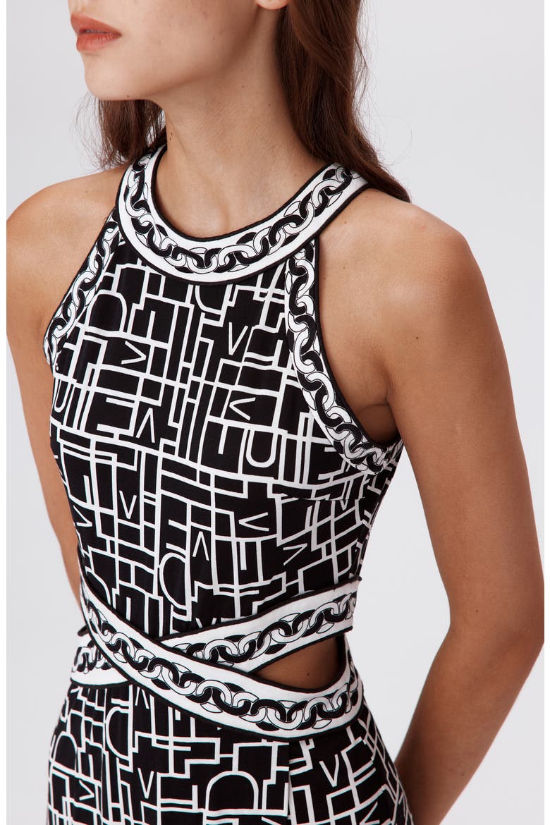 Zeus Logo Print Dress, Alternate, color, LOGO LOVE BLACK/CHAIN