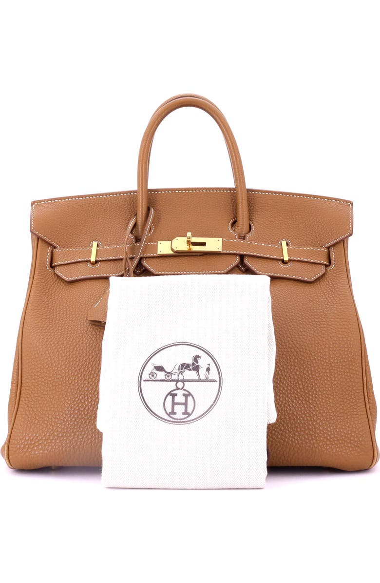 Pre-Owned Hermes Birkin Handbag Brown Togo with Gold Hardware 30, Alternate, color, Gold