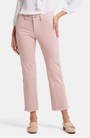 NYDJ Marilyn Frayed Ankle Straight Leg Jeans
