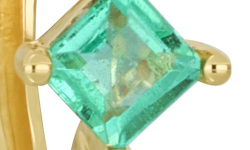 Bony Levy El Mar Emerald & Diamond Hoop Earrings In Green