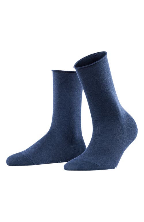 Falke Active Breeze Crew Socks In Navy Melange