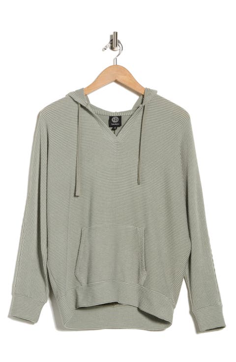 Soft Rib Knit Hoodie