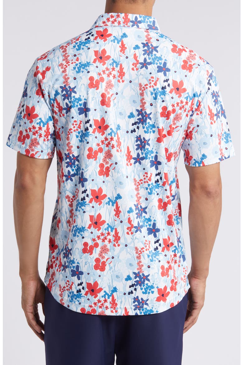 Lundy Floral Golf Polo, Alternate, color, HORIZON BLUE