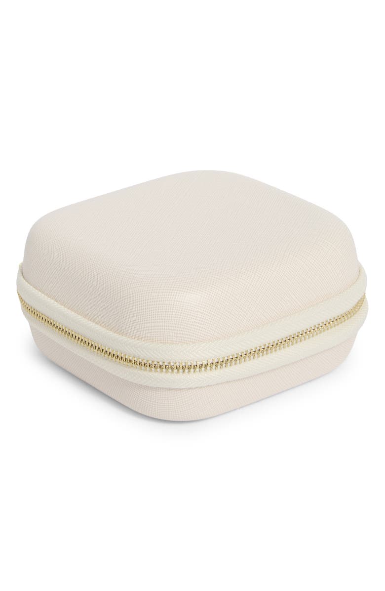 Nordstrom Square Zip Jewelry Box, Main, color, Cream