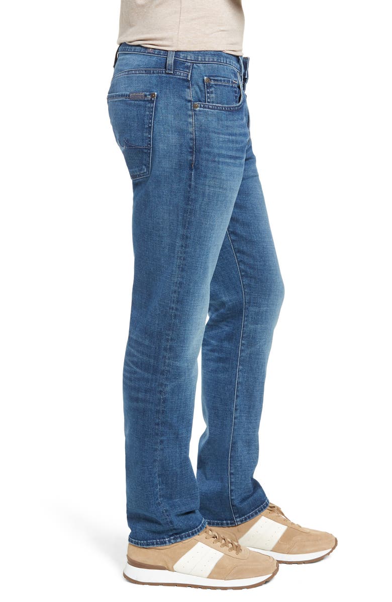 7 For All Mankind Straight Slim Straight Leg Jeans, Alternate, color, 