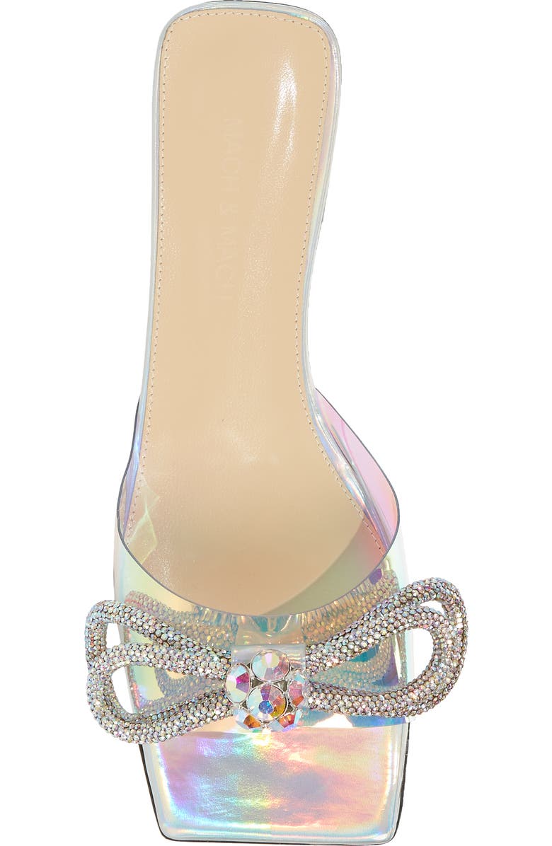 Mach & Mach Double Bow Flat Slide Sandal, Alternate, color,