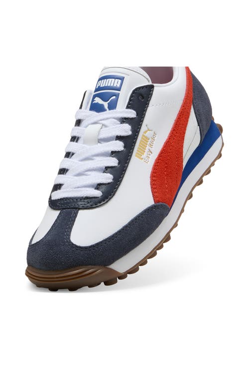 Puma Kids' Easy Rider Sneaker In White-red Fire