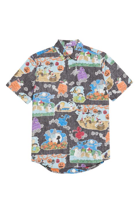 Great Pumpkin Charlie Brown Button Front Shirt