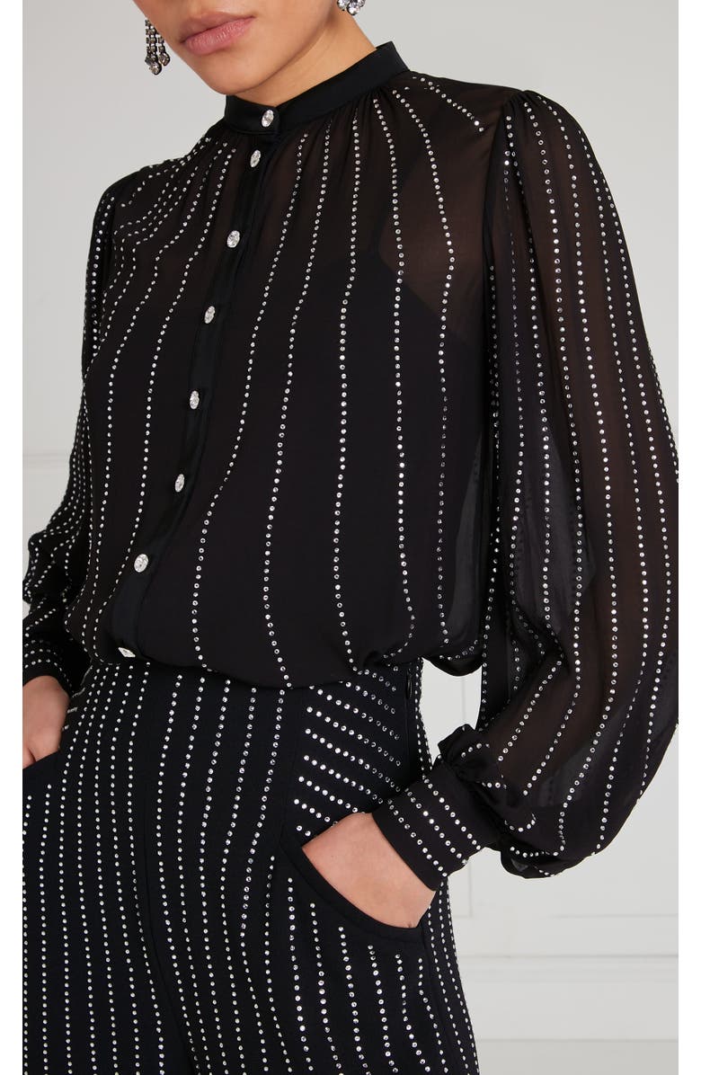 Temperley London Villanelle Shirt, Alternate, color, Black