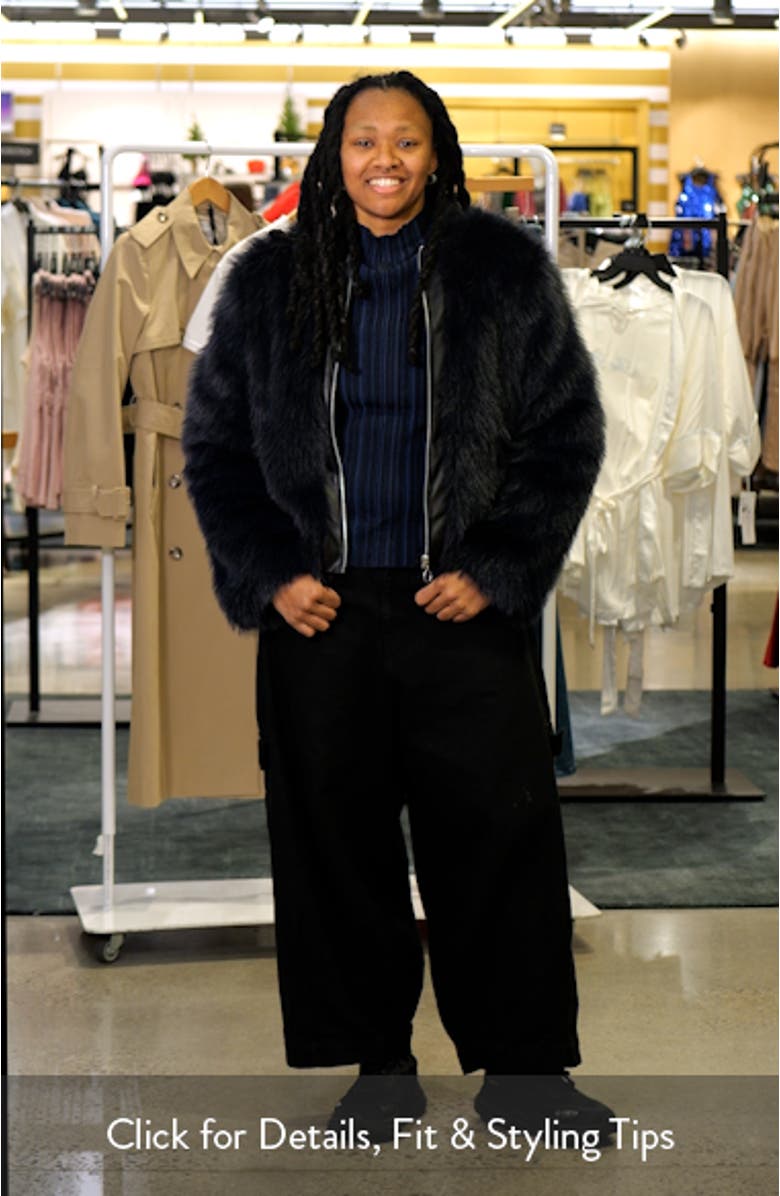 Faux Fur Crop Jacket, sales video thumbnail