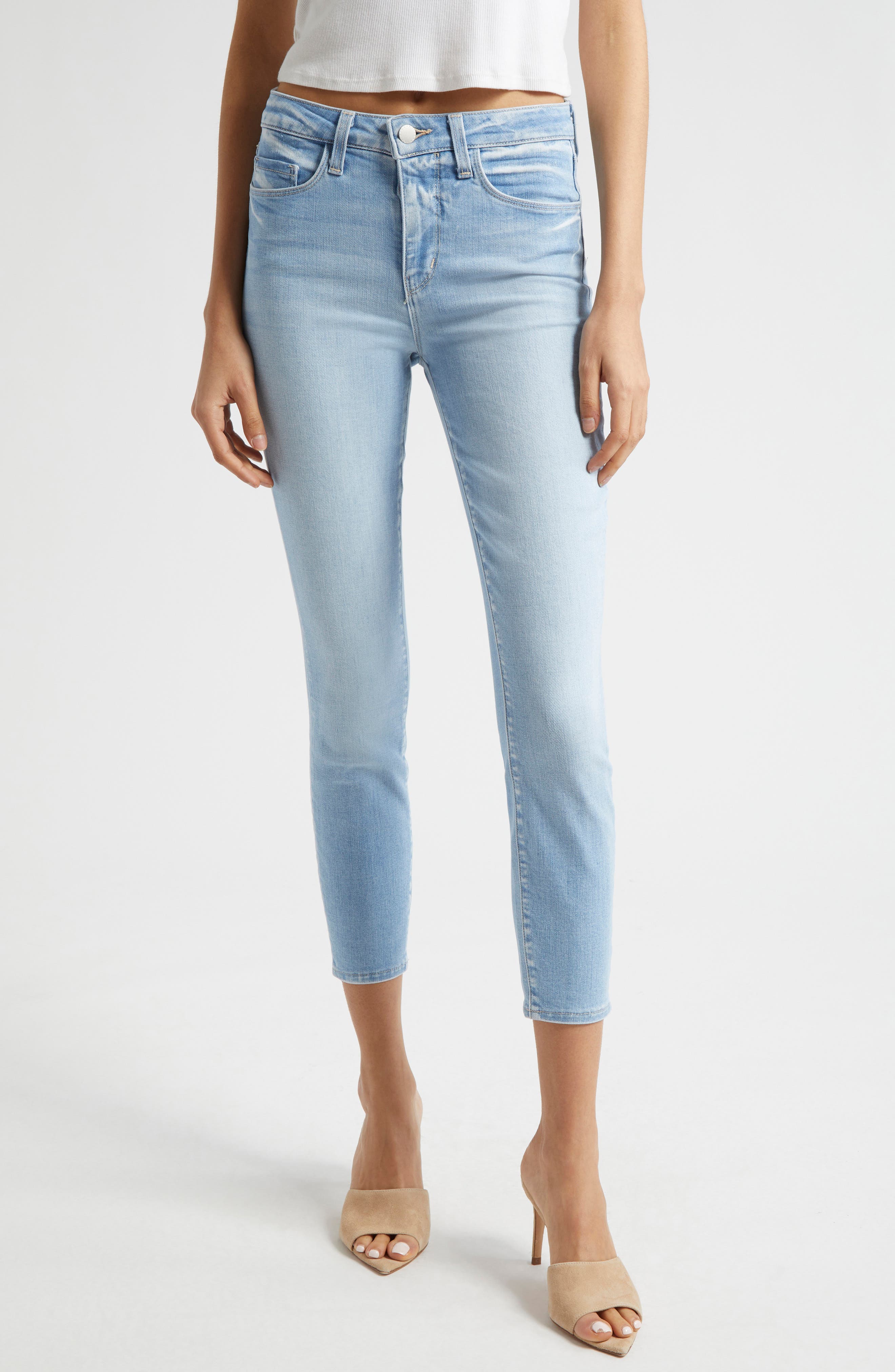 L'AGENCE Margot High Waist Crop Skinny Jeans