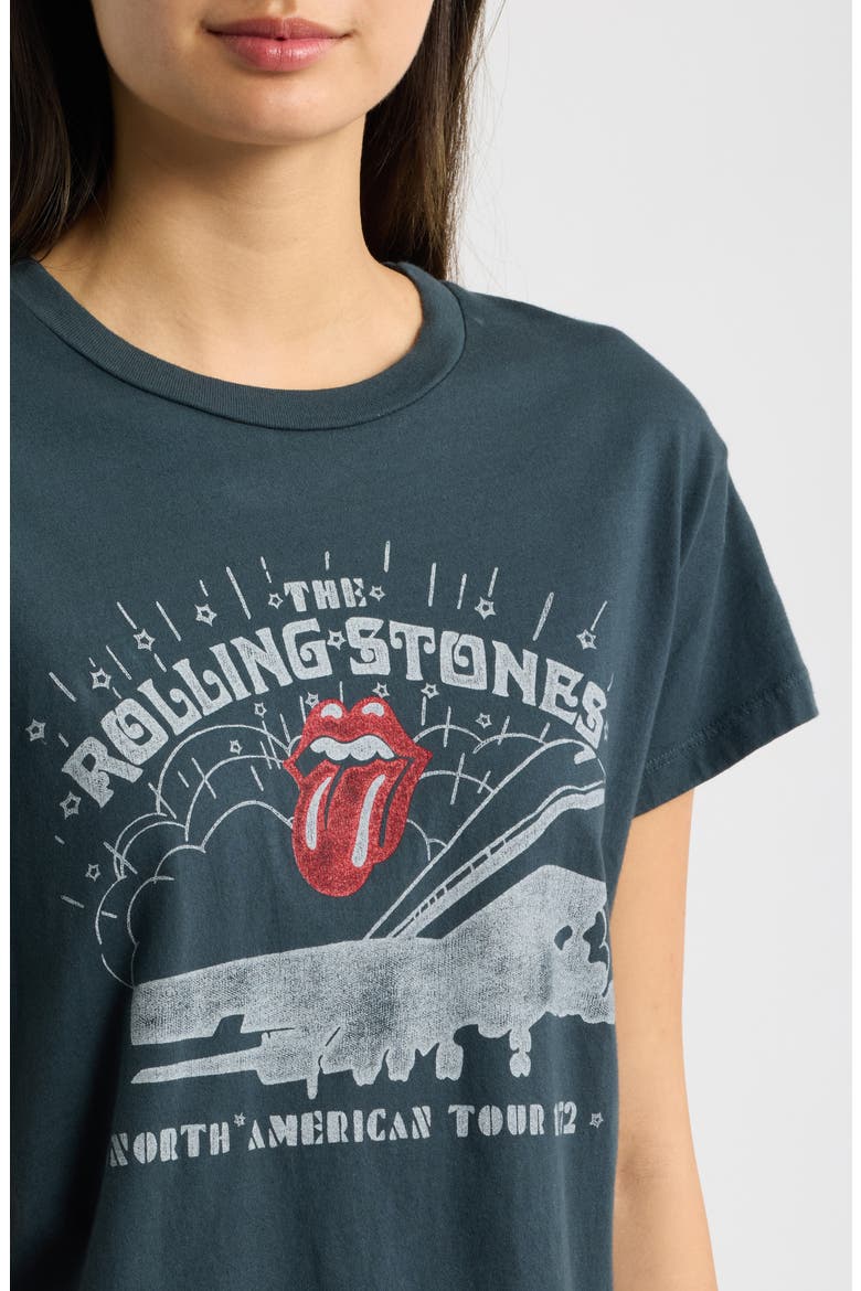 The Rolling Stones Plane Graphic Tee, Alternate, color, VINTAGE BLACK