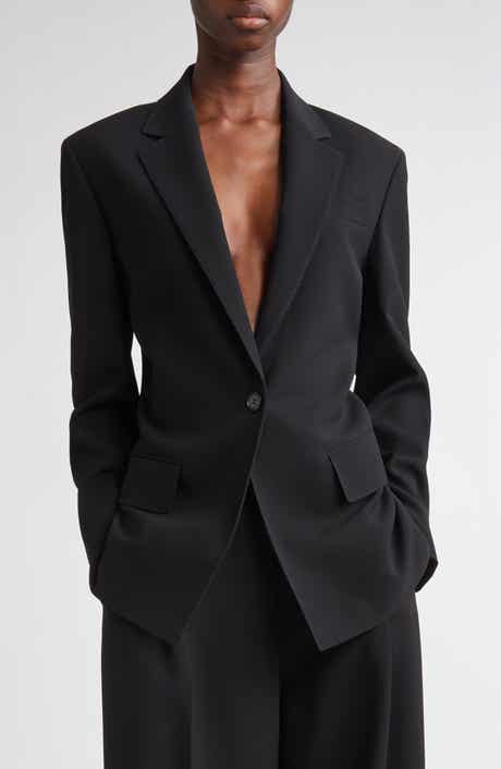Structured Shoulder Fitted Responsible Finesse Crepe Blazer