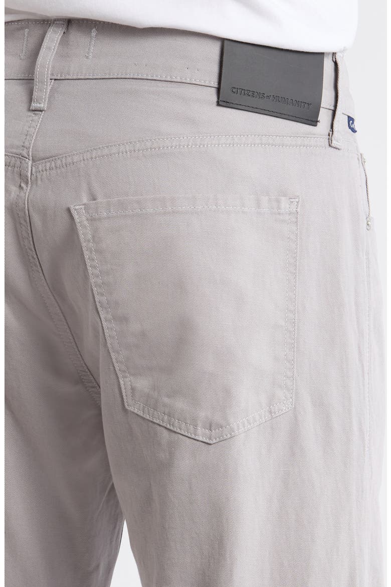Elijah Relaxed Straight Stretch Cotton & Linen Pants, Alternate, color, STONE GREY LIGHT GREY