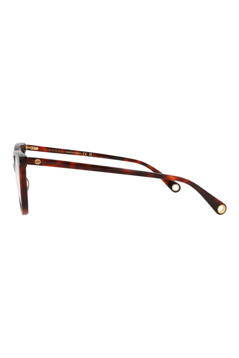 GG1079O Cat Eye Optical Glasses, Alternate, color, HAVANA HAVANA TRANSPARENT