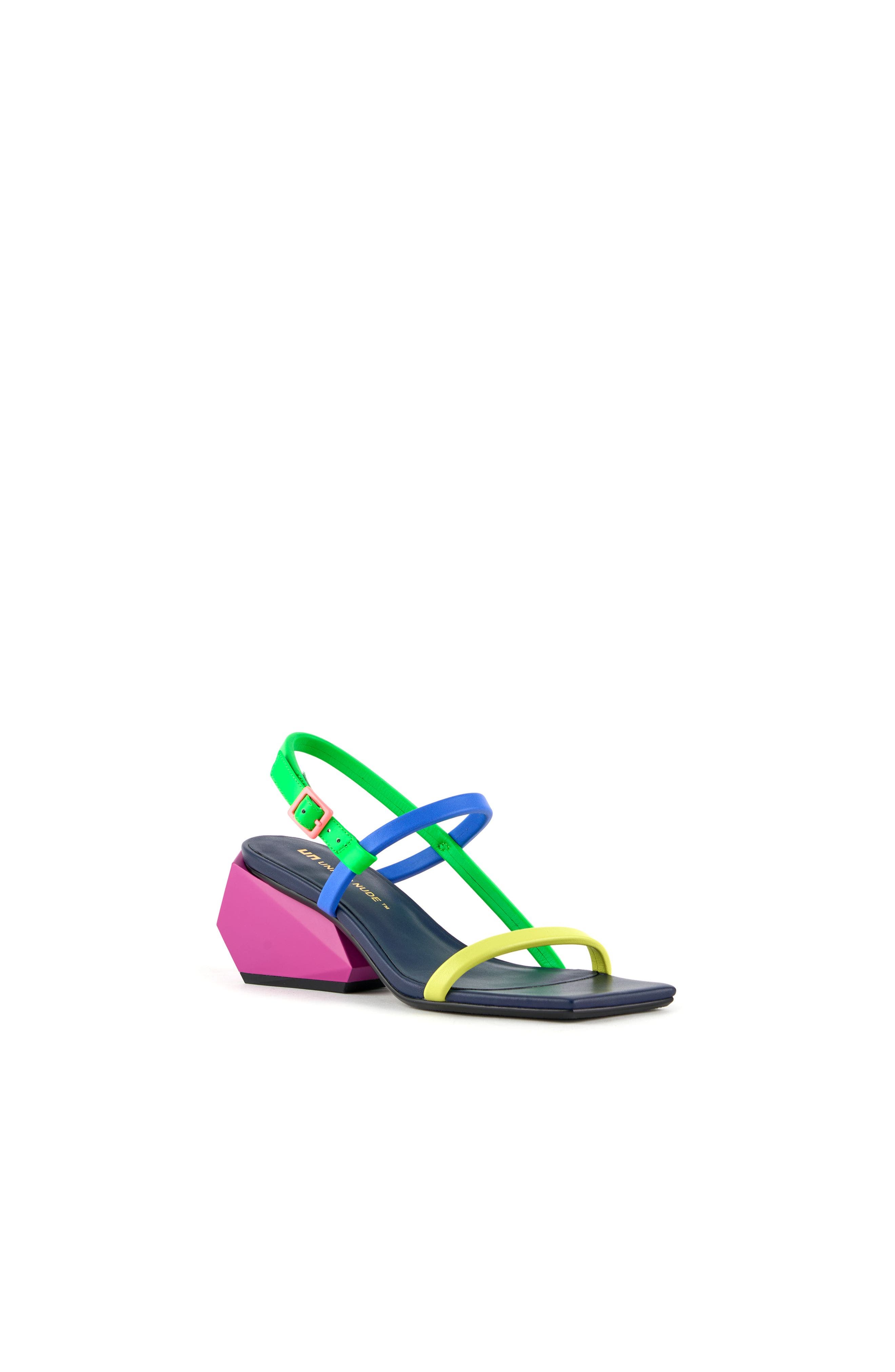 Ricky Strappy Mid Sandals, Alternate, color, Neon Flair