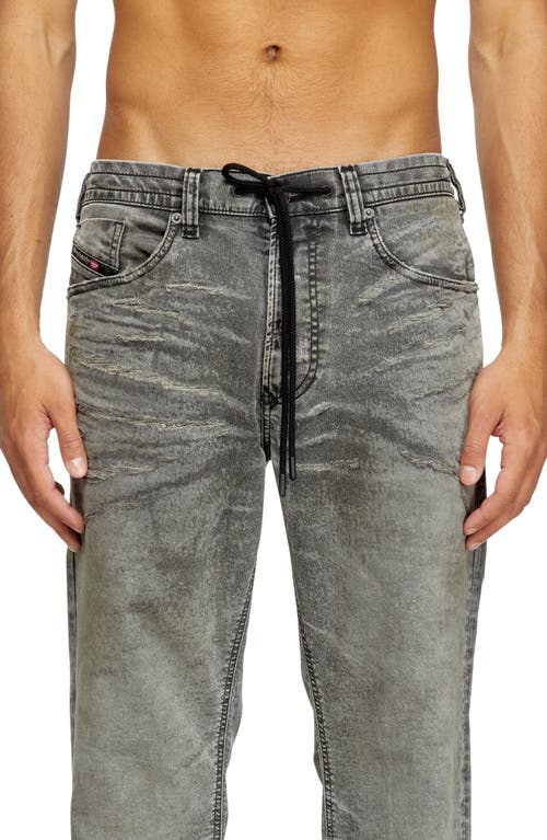 Diesel Tapered 2030 D-krooley Joggjeans In Black