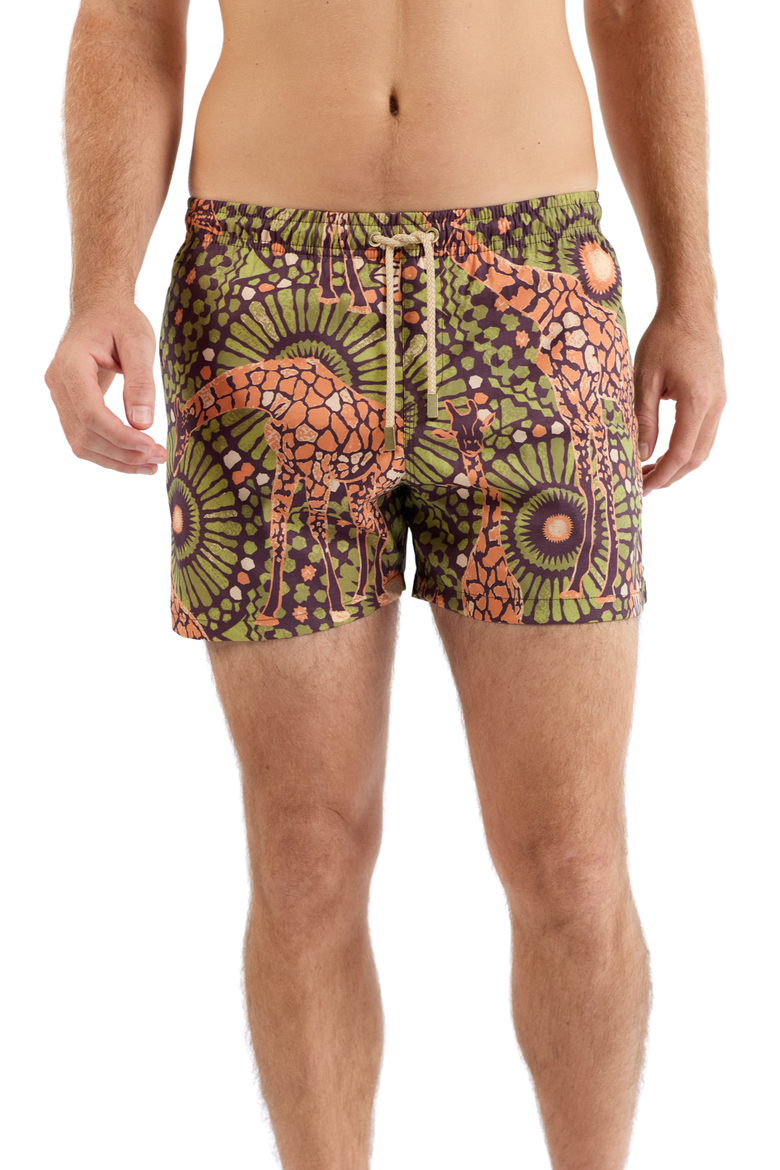 The Africa - Swim Trunks, Alternate, color, Brown