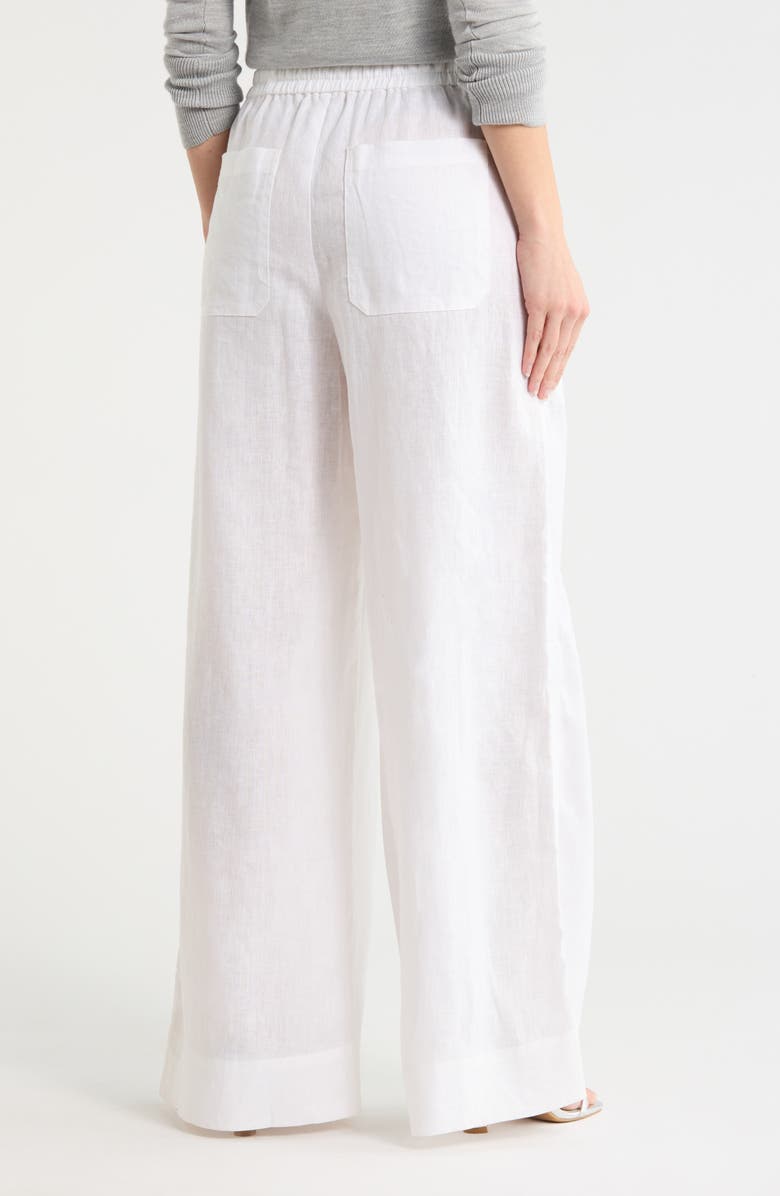 A.L.C. Holden Linen Pants, Alternate, color, Cream