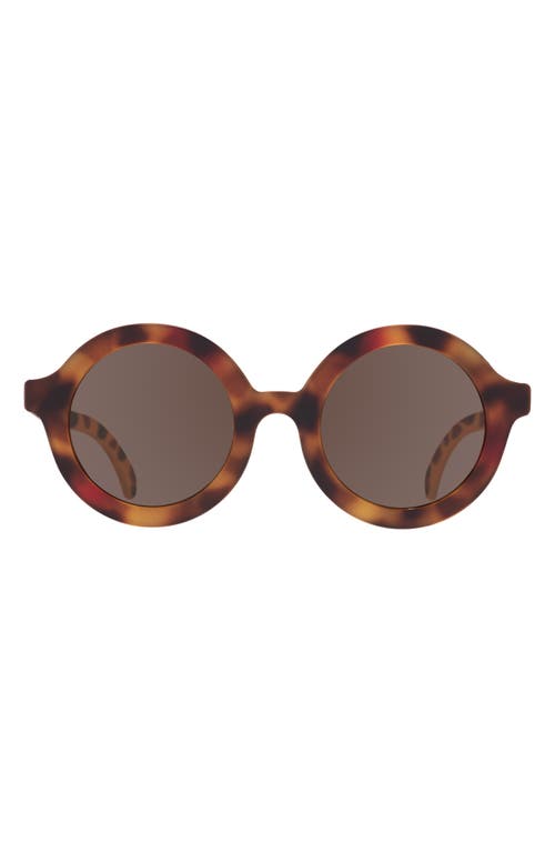 Babiators Kids' Euro Round Sunglasses In Brown