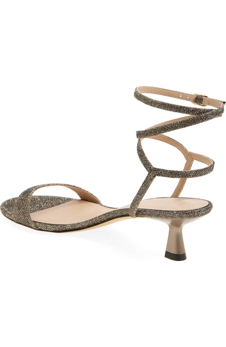 Stuart Weitzman Nudist Wrap Sandal, Alternate, color, Macchiato