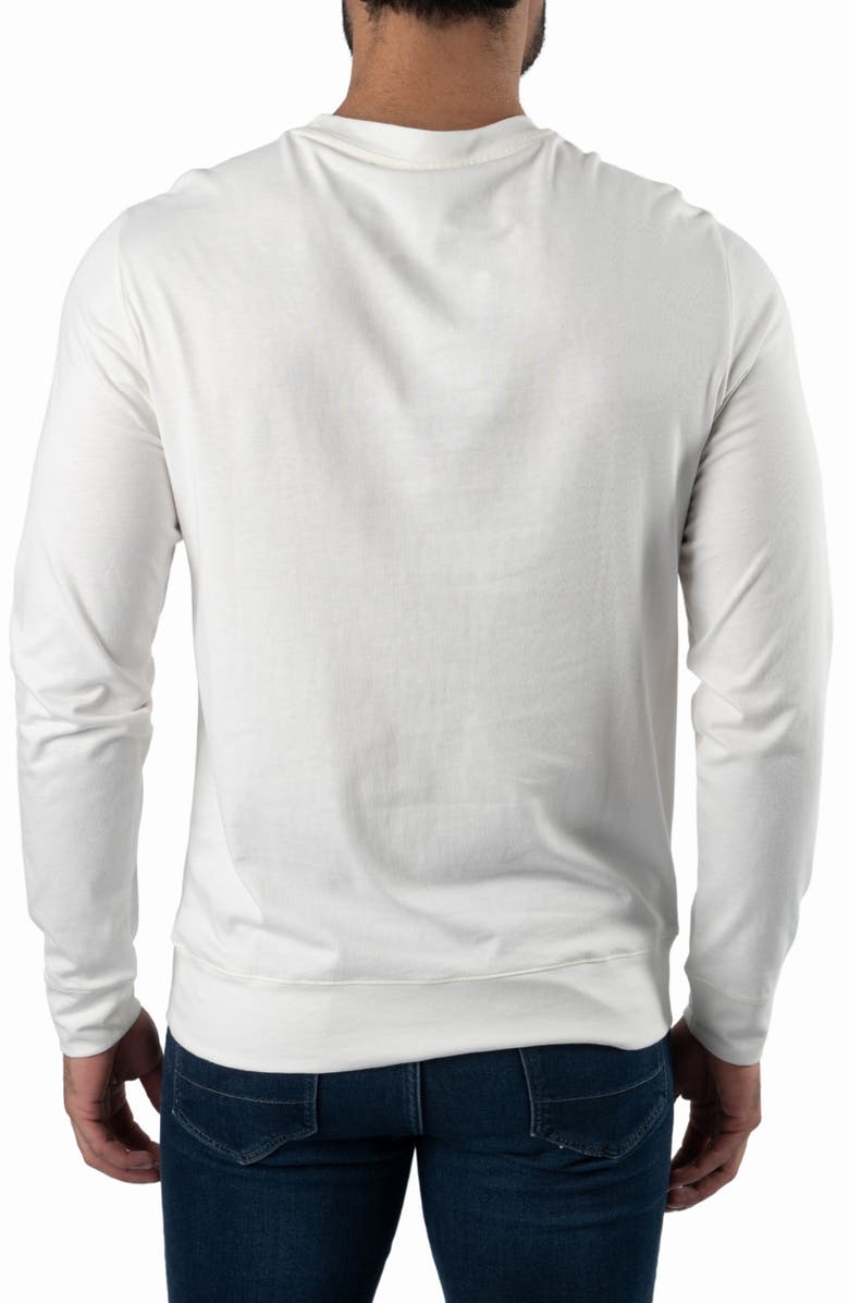 Jared Lang Cotton Long Sleeve T-Shirt, Alternate, color, Cream