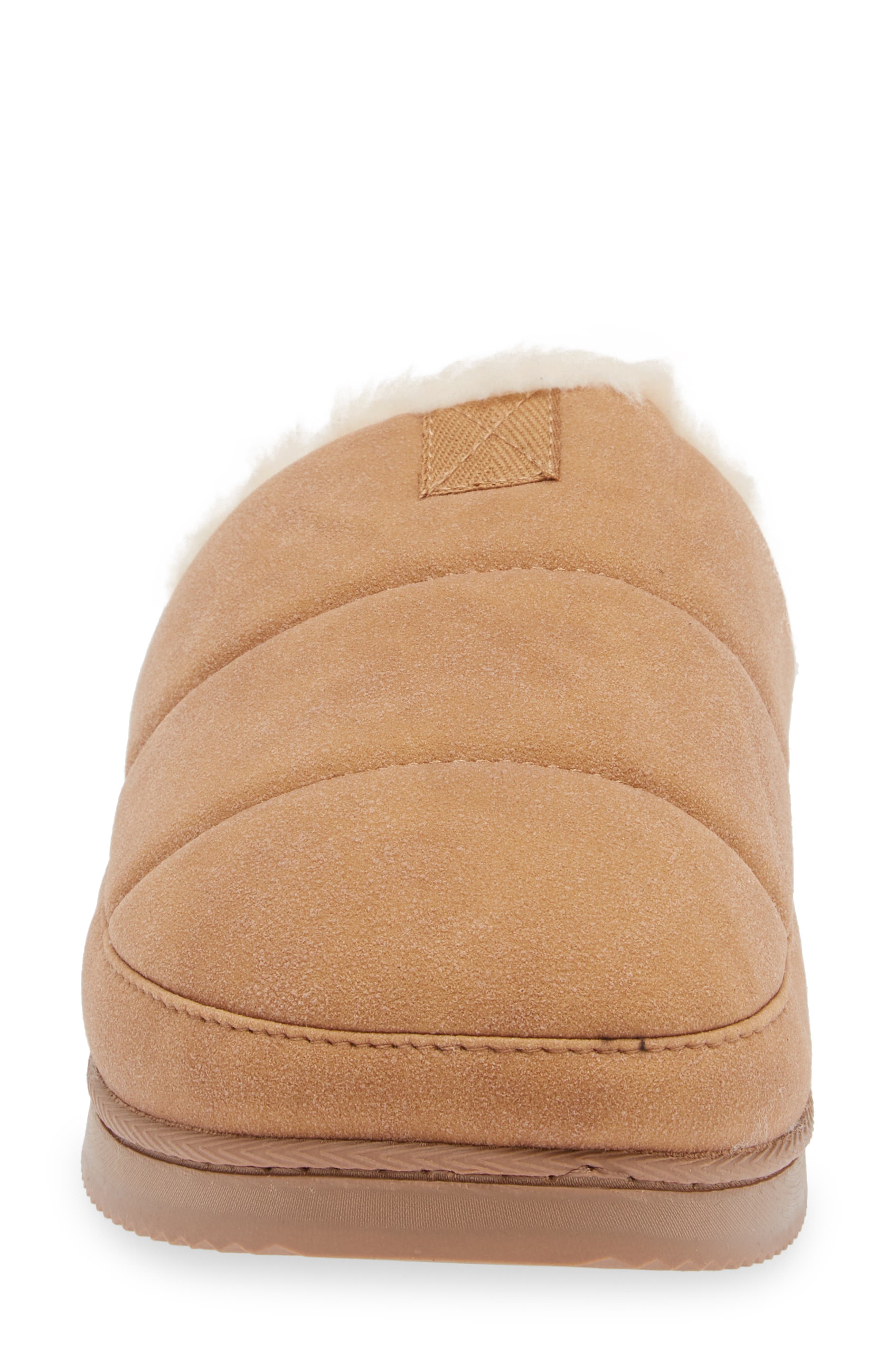 Keegan Faux Fur Lined Quilted Scuff Slipper, Alternate, color, BEIGE SAND
