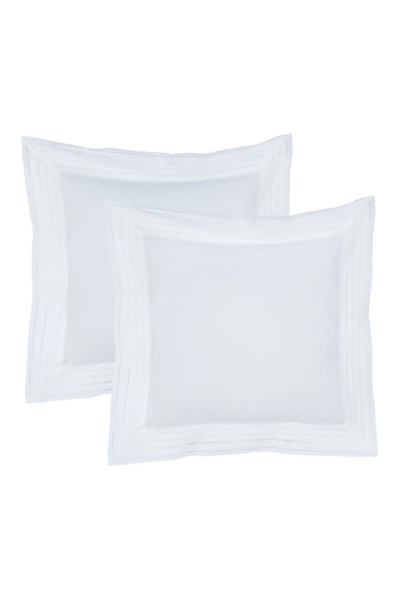 Elizabeth Lace Euro Shams, Main, color, WHITE