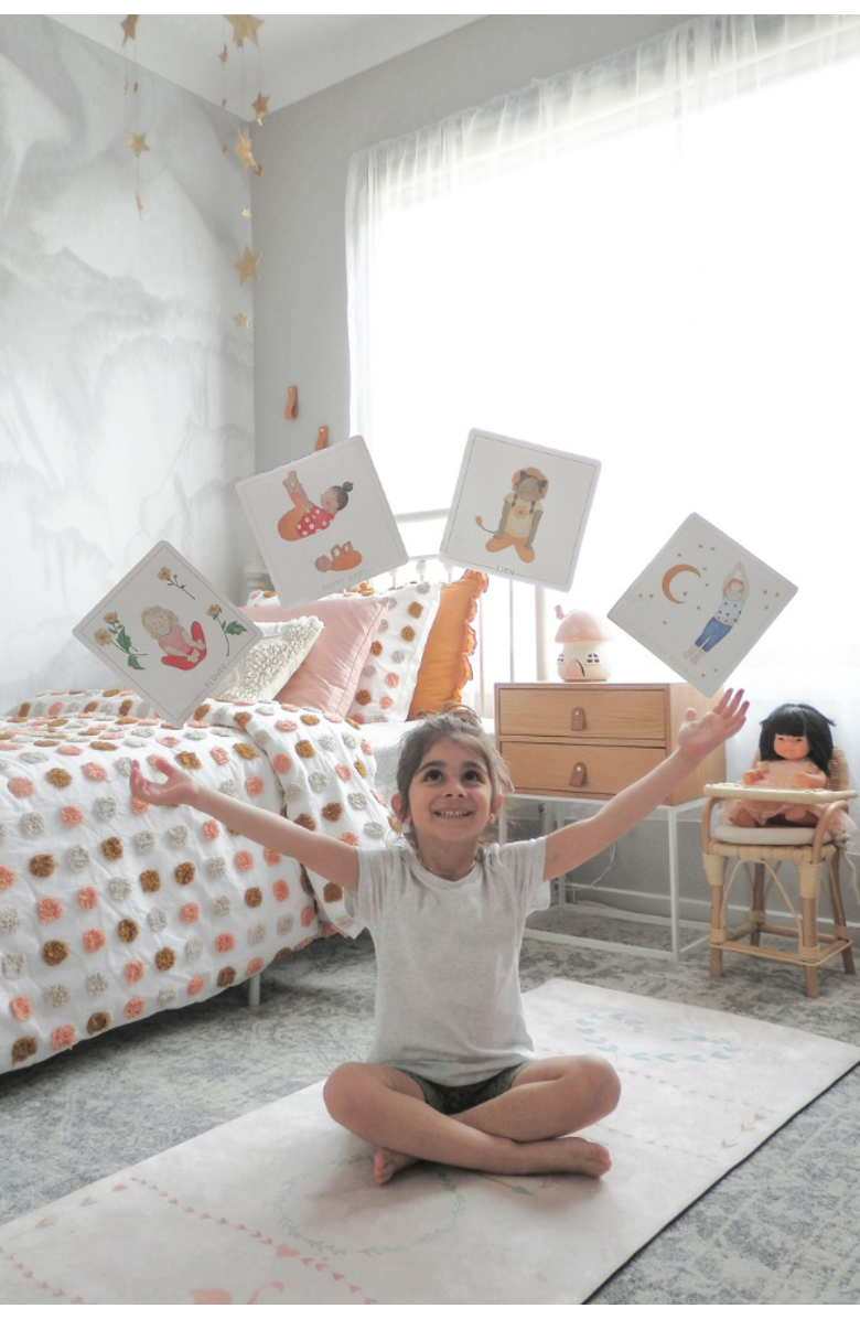 Mindful & Co Kids Yoga Flash Cards, Alternate, color, Yoga Poses Print