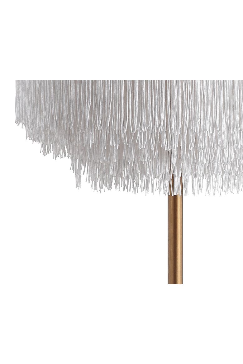 Coco Fringed/Metal LED Table Lamp, Alternate, color, Gold
