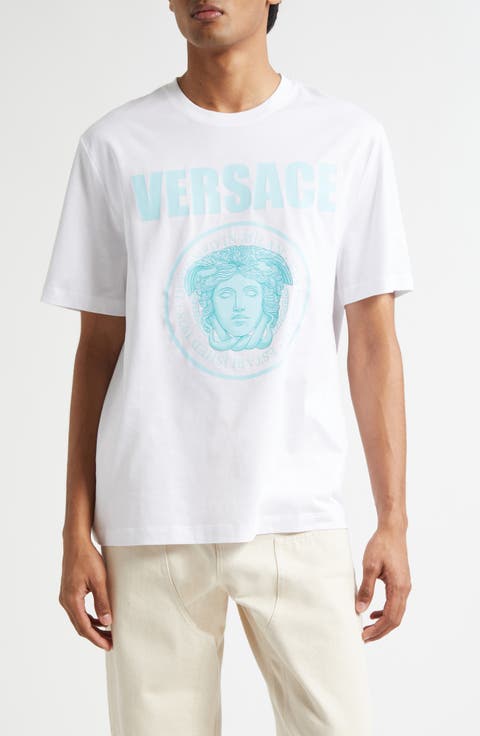 Medusa Compact Cotton Jersey Graphic T-Shirt