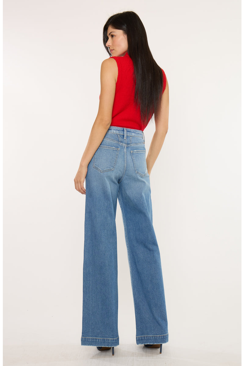 Becca Ultra High Rise Wide Leg Trouser, Alternate, color, Medium Dark