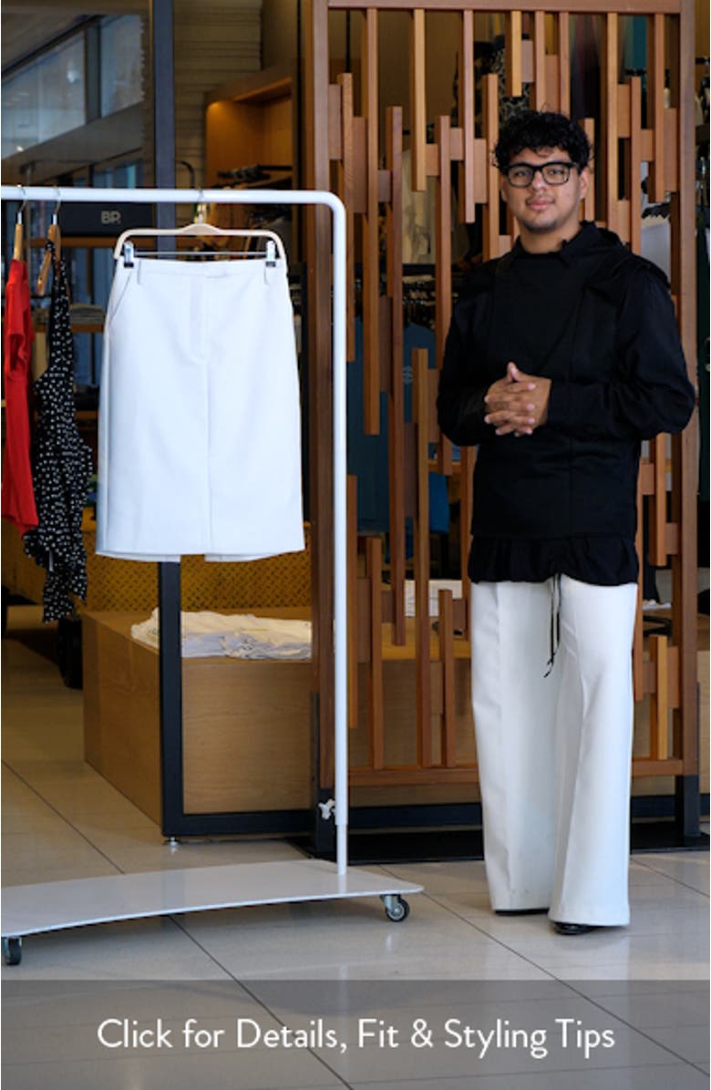 Phenix Faux Leather Pencil Skirt, sales video thumbnail