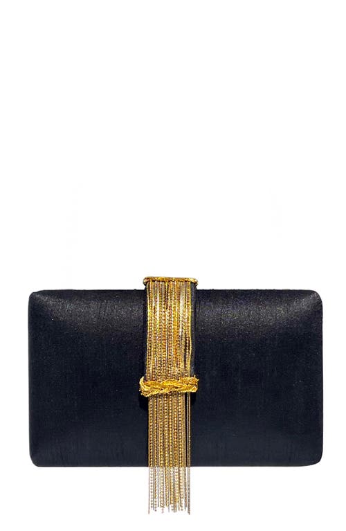 Simitri Fringe Clutch In Black