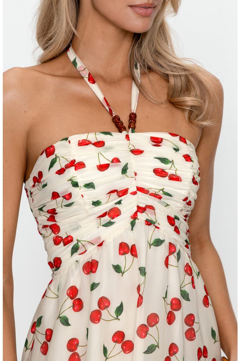 cherry print skater dress Black Cherry Skater Dress