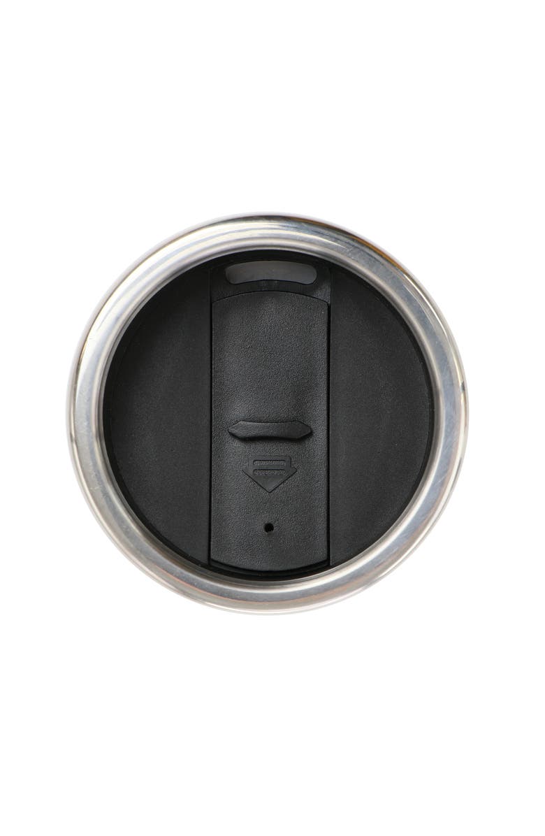 Mr. Coffee Travertine 16 Ounce Stoneware and Stainless Steel Travel Mug With Lid, Alternate, color, Blue