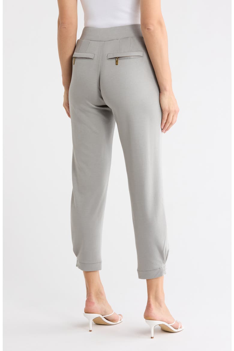'Ab'leisure High Waisted Pleated Hem Joggers, Alternate, color, LIGHT SAGE