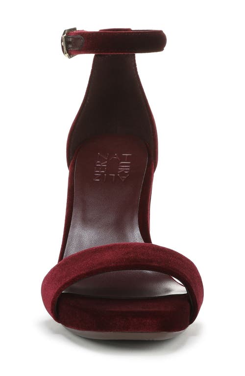 Naturalizer Joy Ankle Strap Sandal In Burgundy