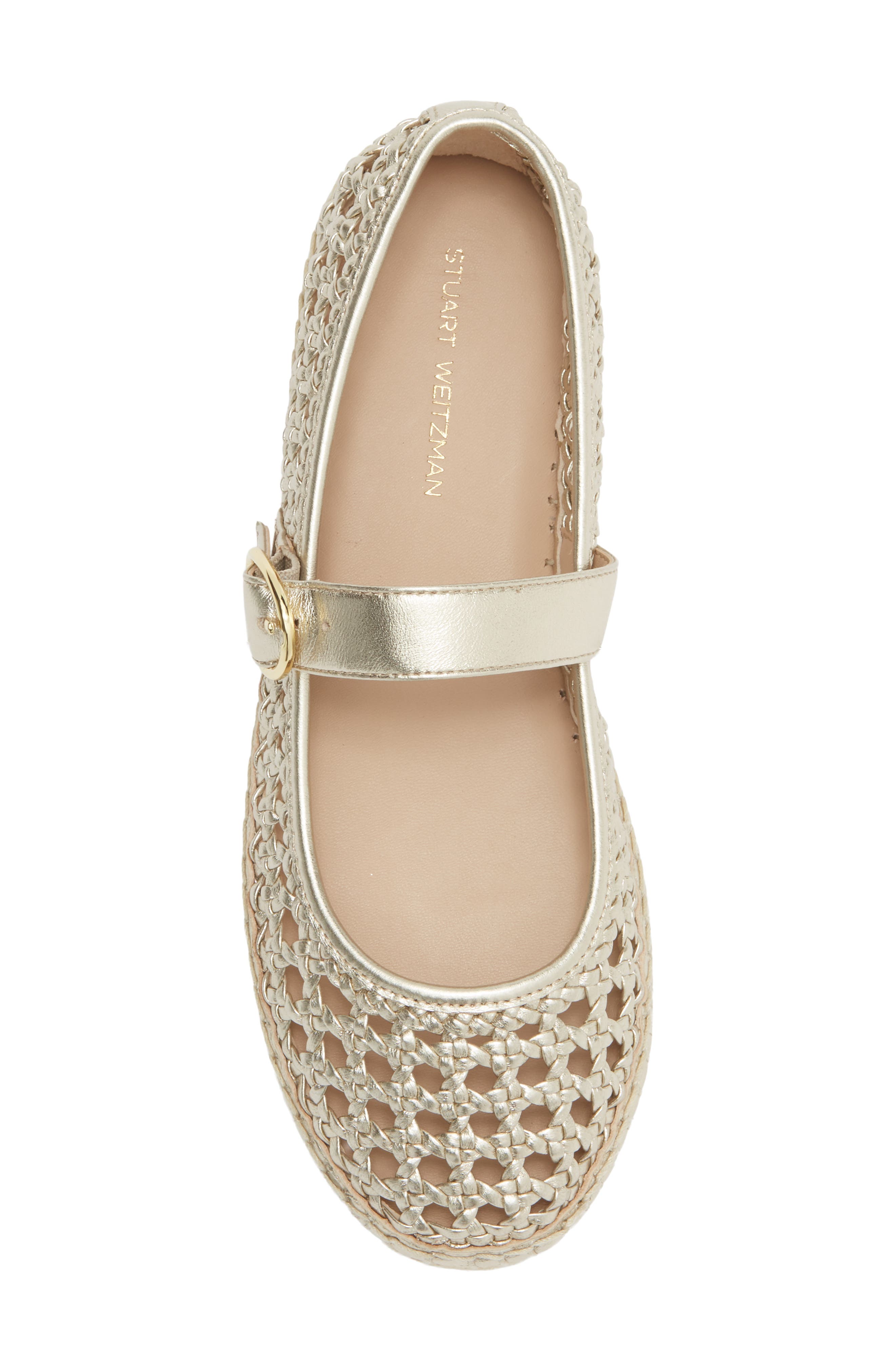 Margrete Mary Jane Espadrille, Alternate, color, PLATINO